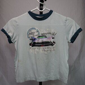 Kids Hugo Boss Vintage Blue Cadillac T-Shirt - Small